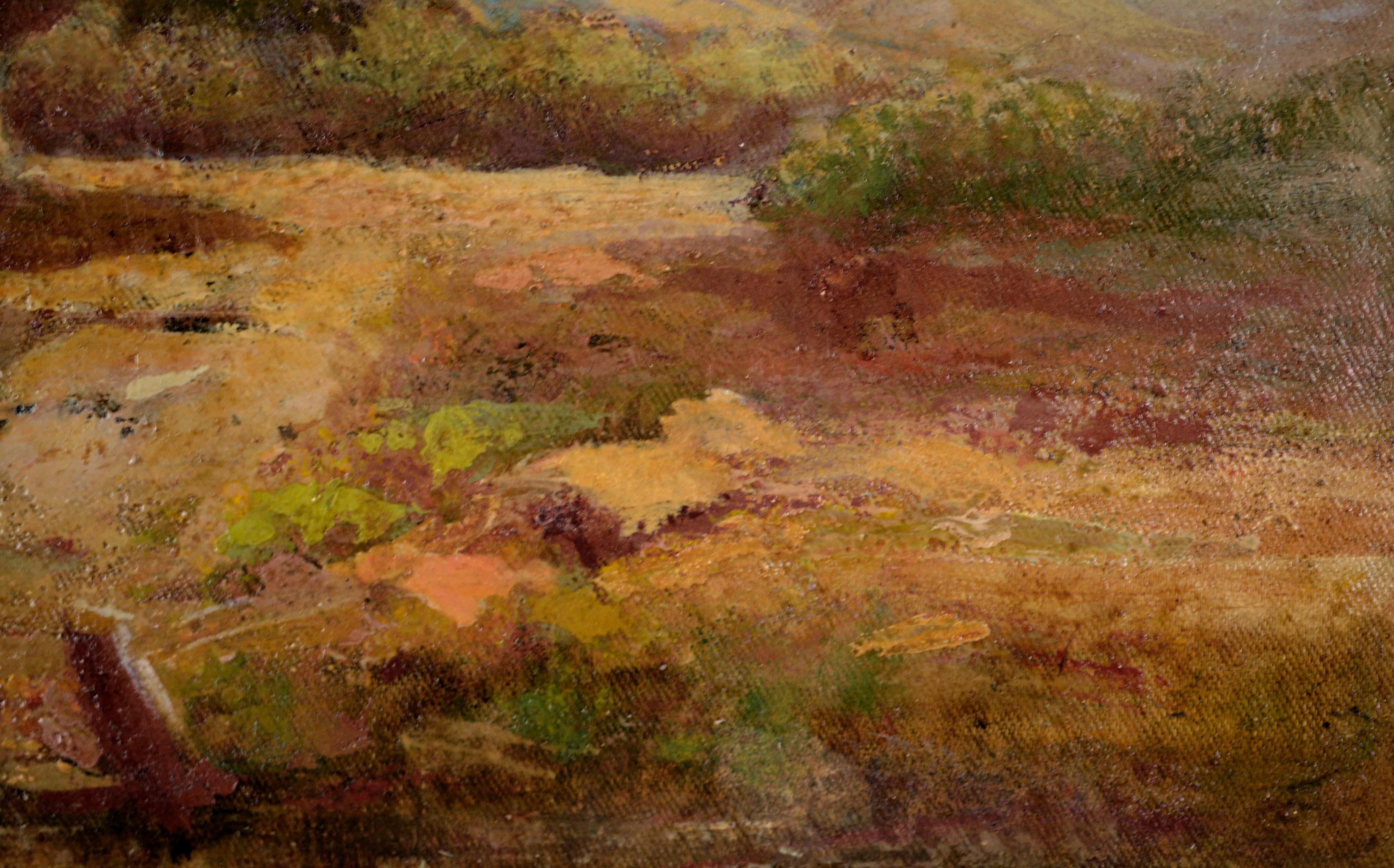 Vecchio Adobe, paesaggio delle colline californiane dei primi del Novecento di Royal Frank Rollins 5