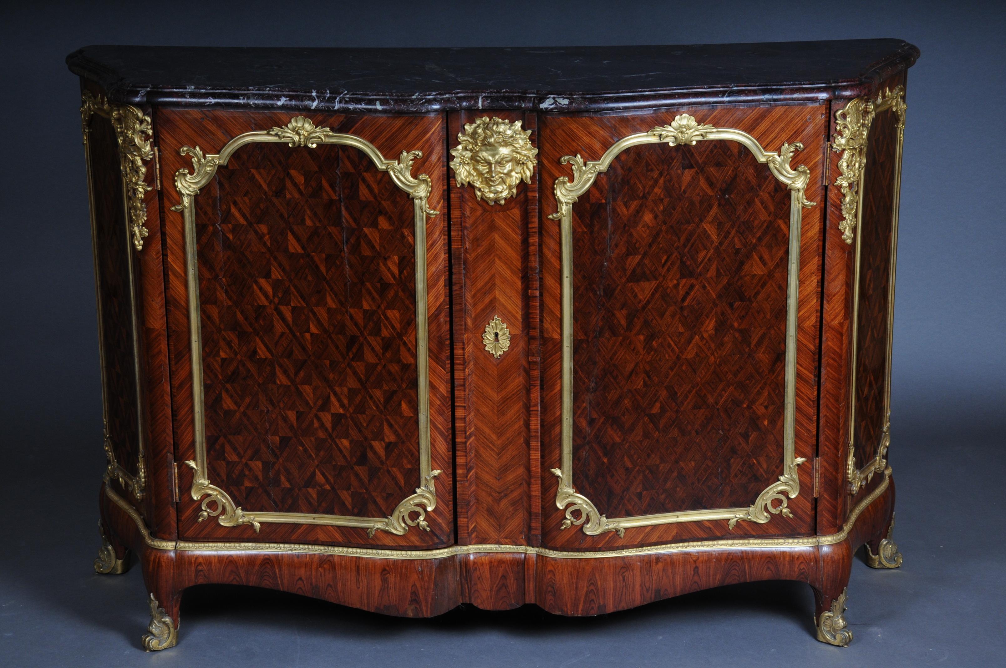 Marble Royal French Chest of Drawers, Napoleon III, circa 1870, Paris For Sale