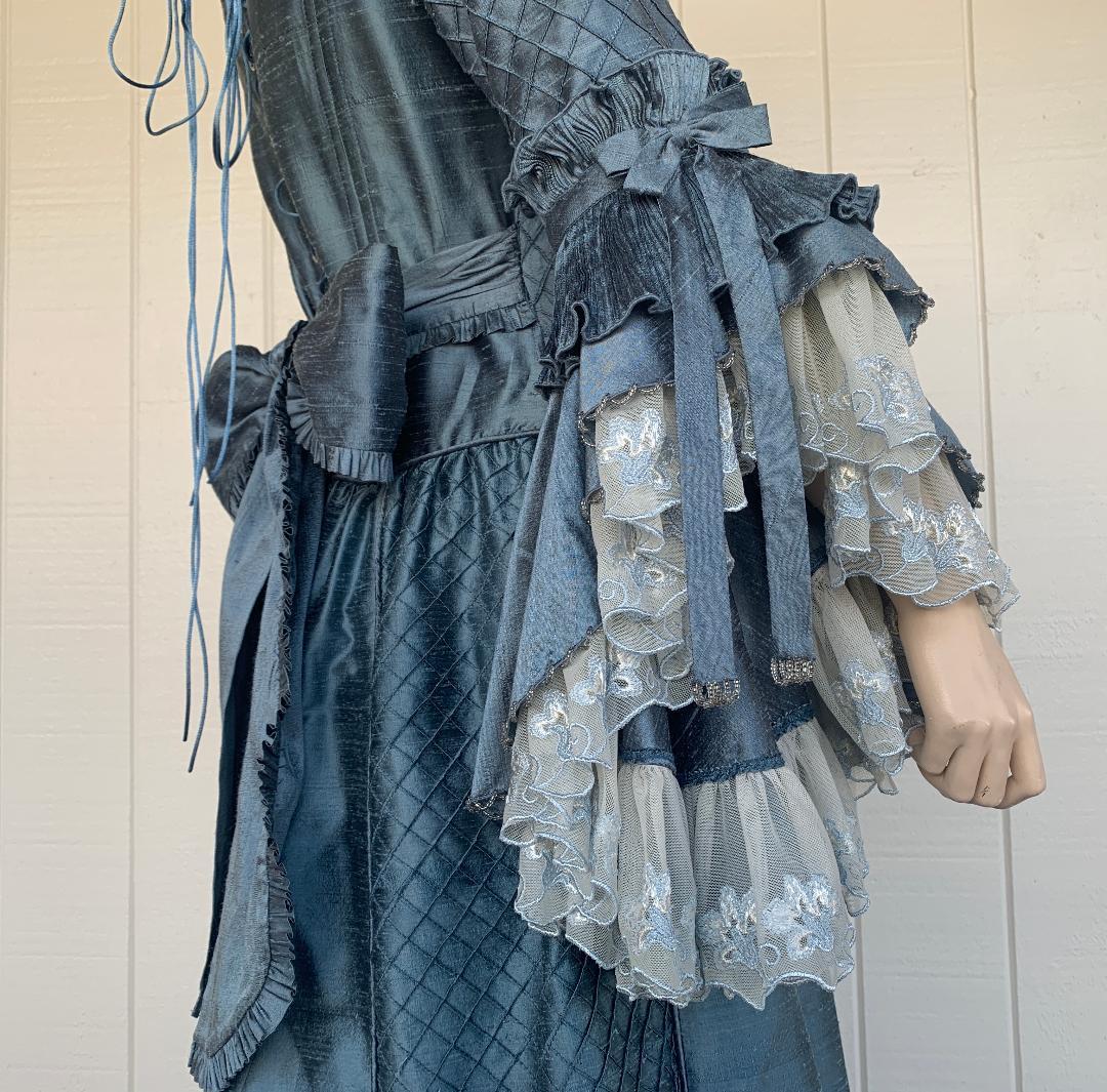 Royal French Marie Antoinette Style Custom Made Silk Ballroom Gown Dress 2