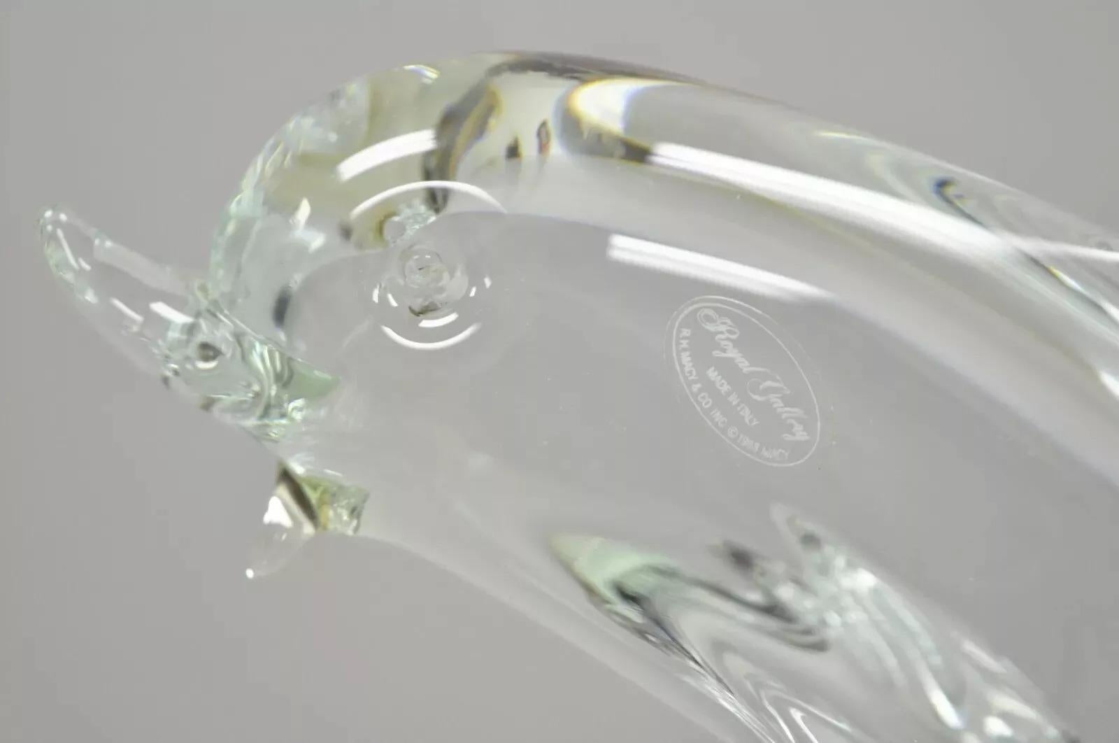 20th Century Royal Gallery Italian Crystal Glass 12