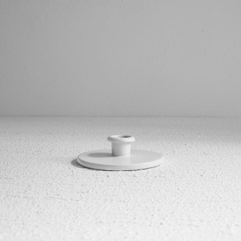Glazed Royal Goedewaagen Dutch Minimalist Candle Holder For Sale
