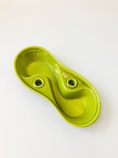 Vassoio portacandele in ceramica Royal Haeger