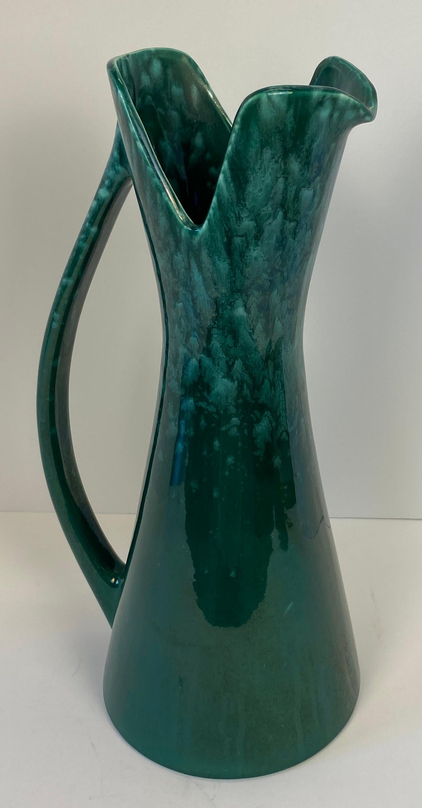 Americano Vaso con manico in ceramica Royal Haeger in vendita