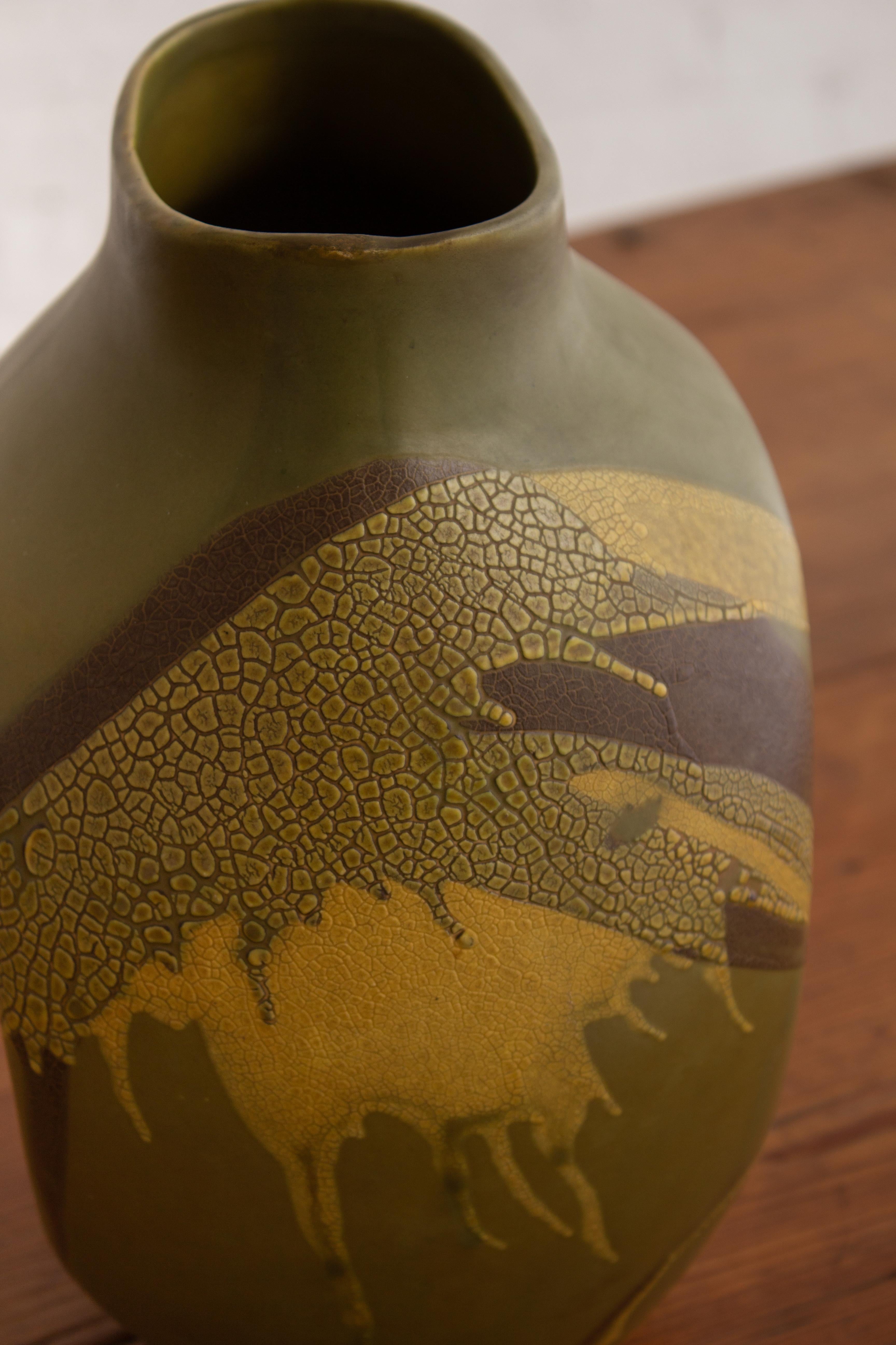 Royal Haeger “Earth Wrap” Organic Free Form Vase For Sale 2