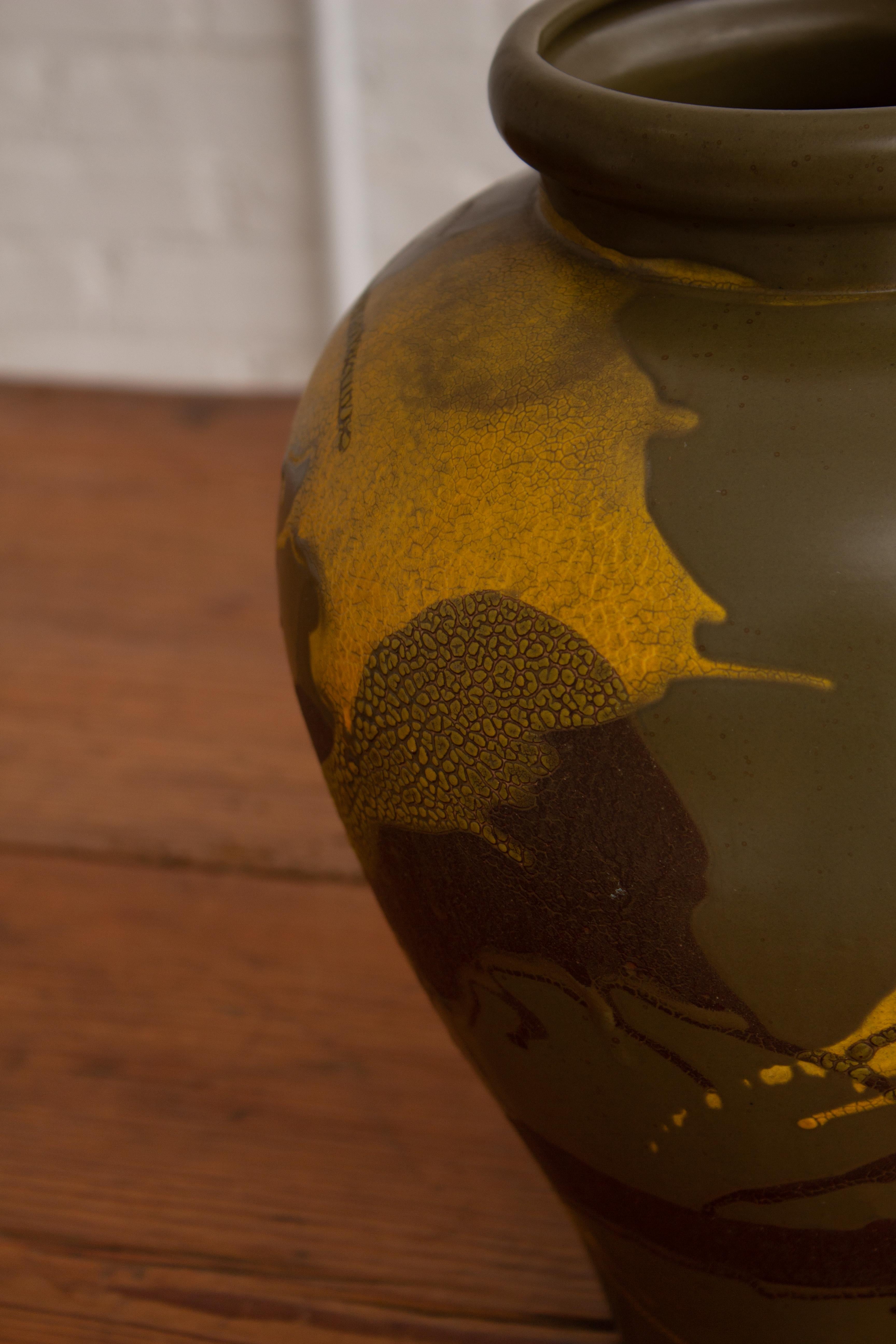 20th Century Royal Haeger “Earth Wrap” Urn Form Vase For Sale