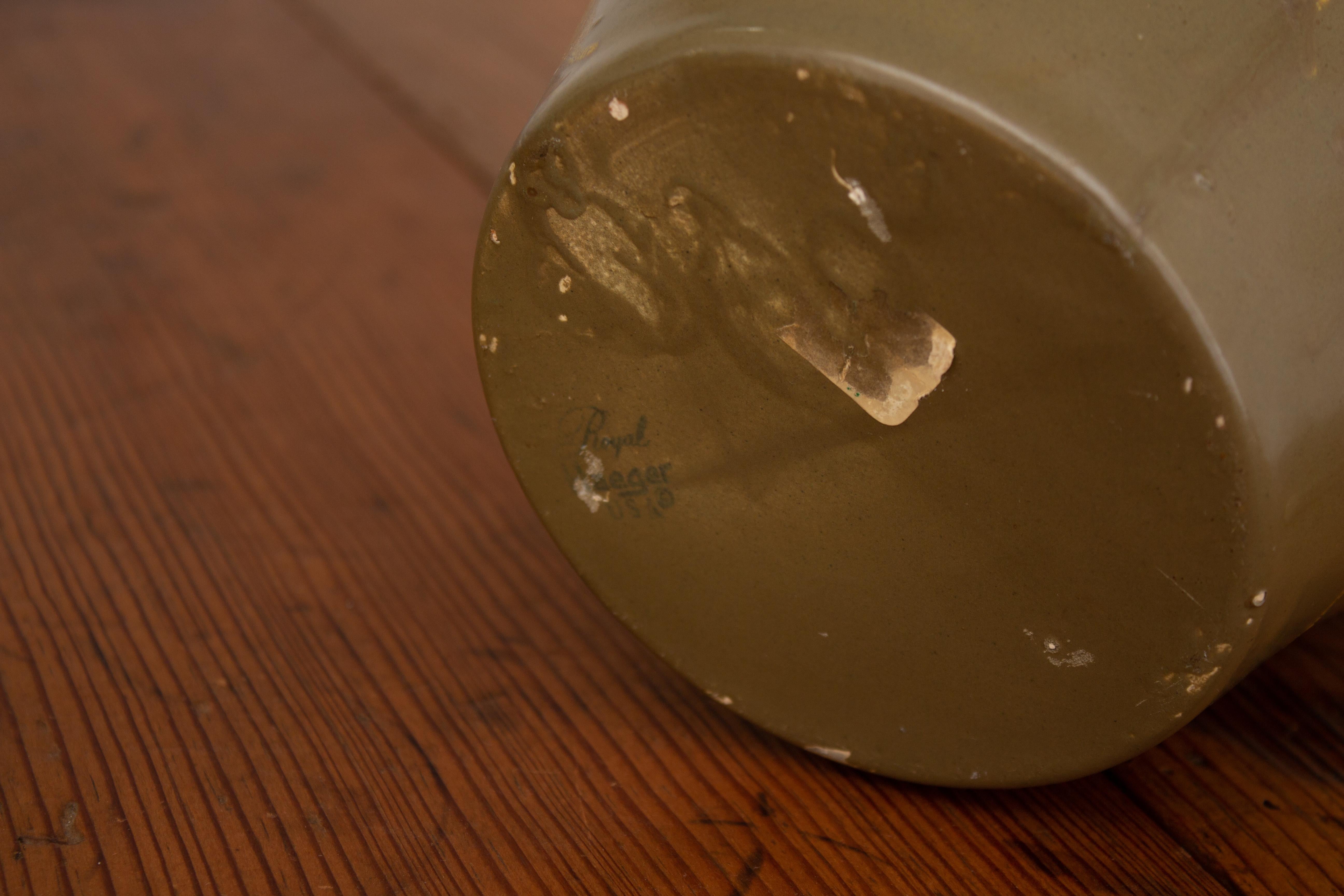 Ceramic Royal Haeger “Earth Wrap” Urn Form Vase For Sale
