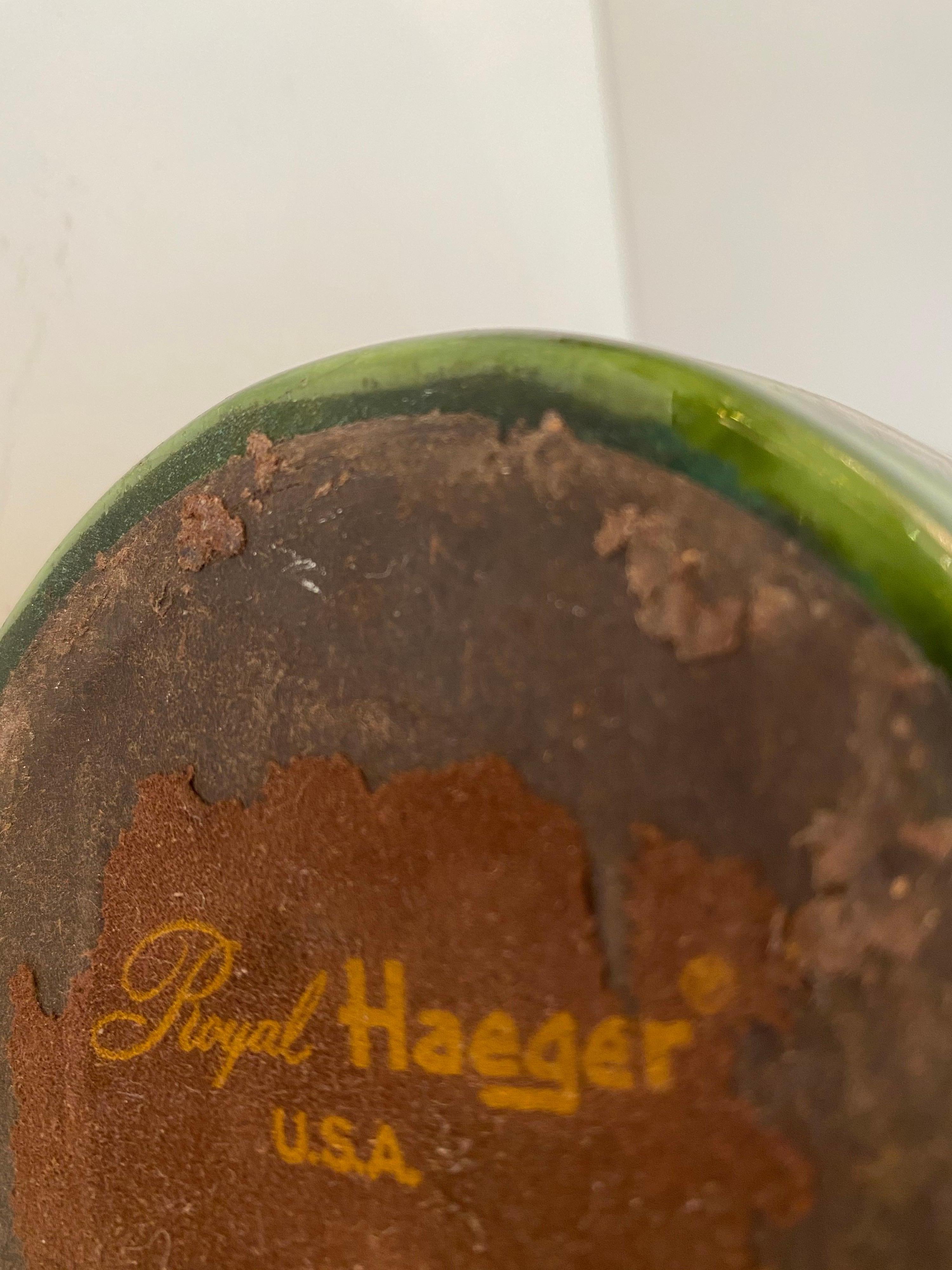 Mid-Century Modern Royal Haeger Green Vase
