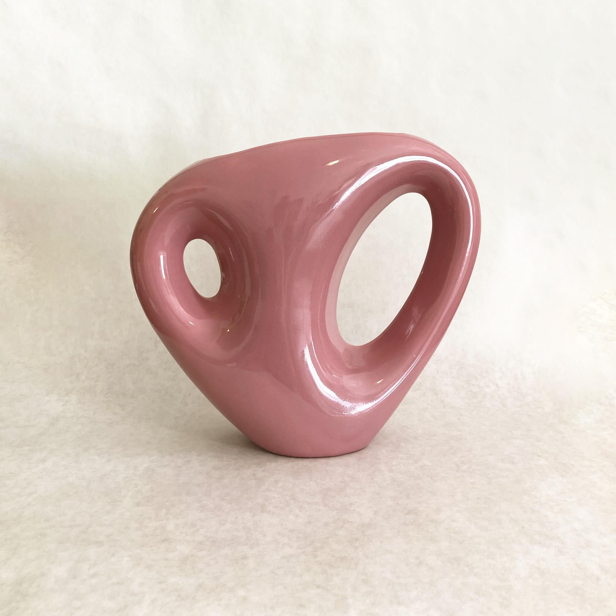 Mid-Century Modern Royal Haeger Mauve Pink Abstract Vase
