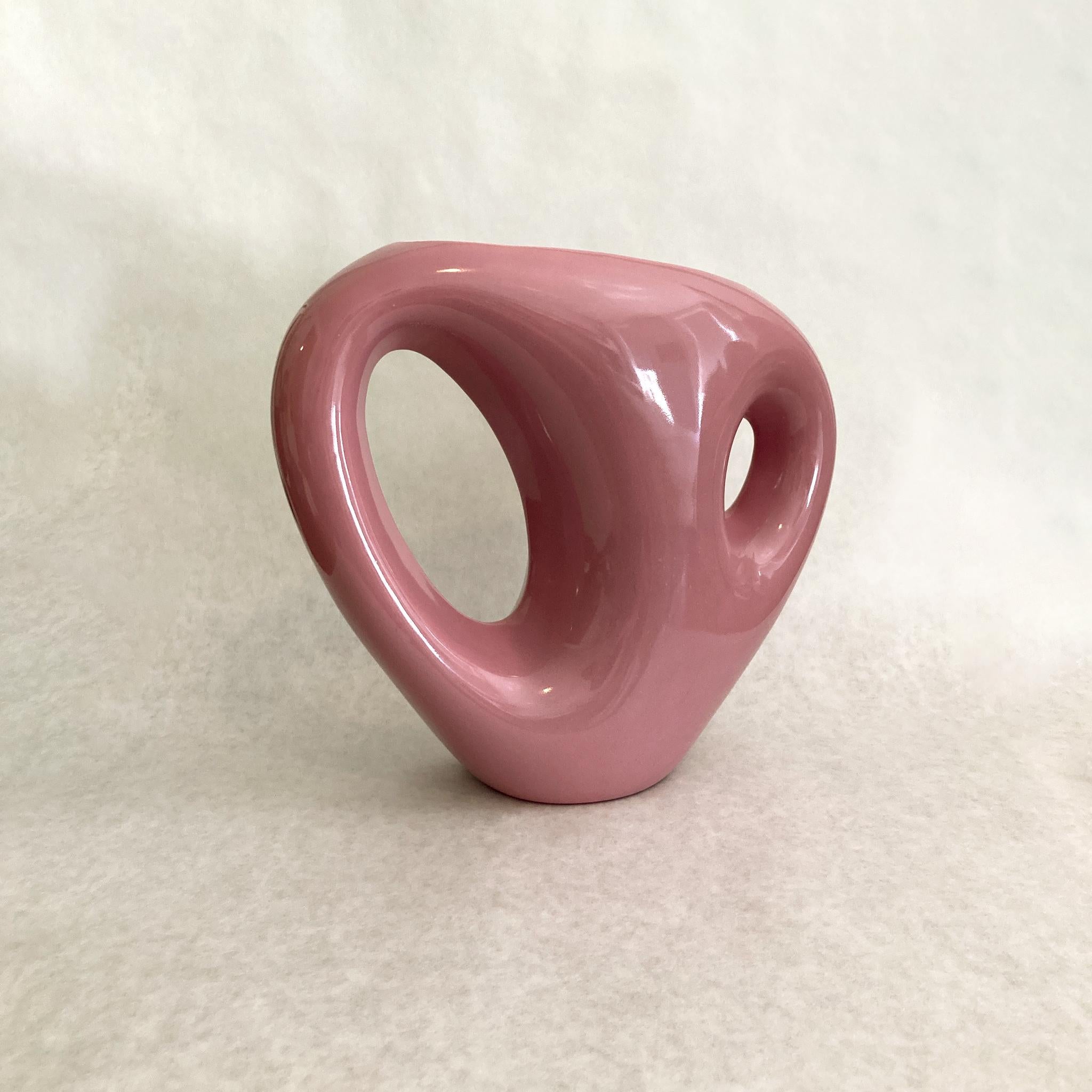 Late 20th Century Royal Haeger Mauve Pink Abstract Vase