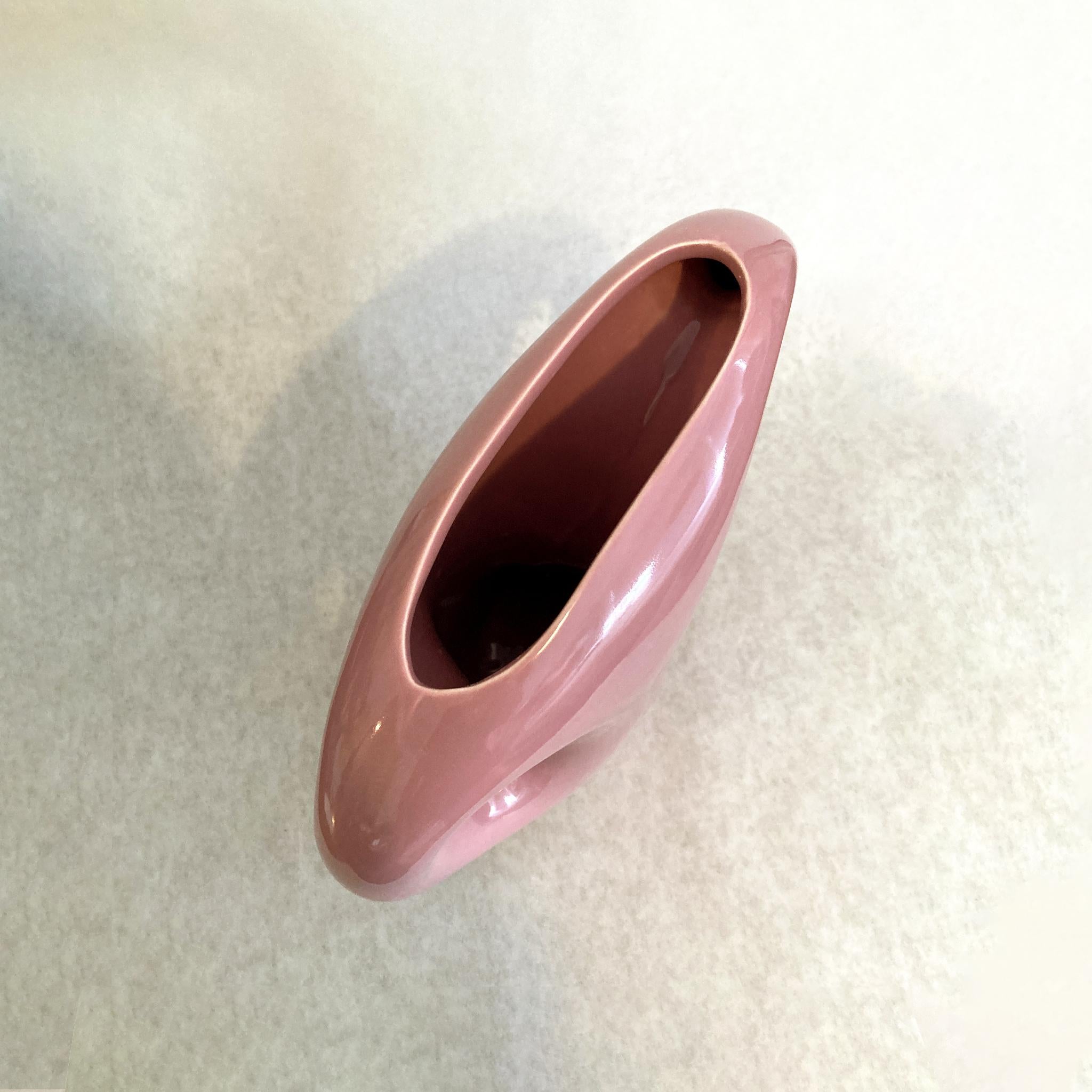 Royal Haeger Mauve Pink Abstract Vase 1