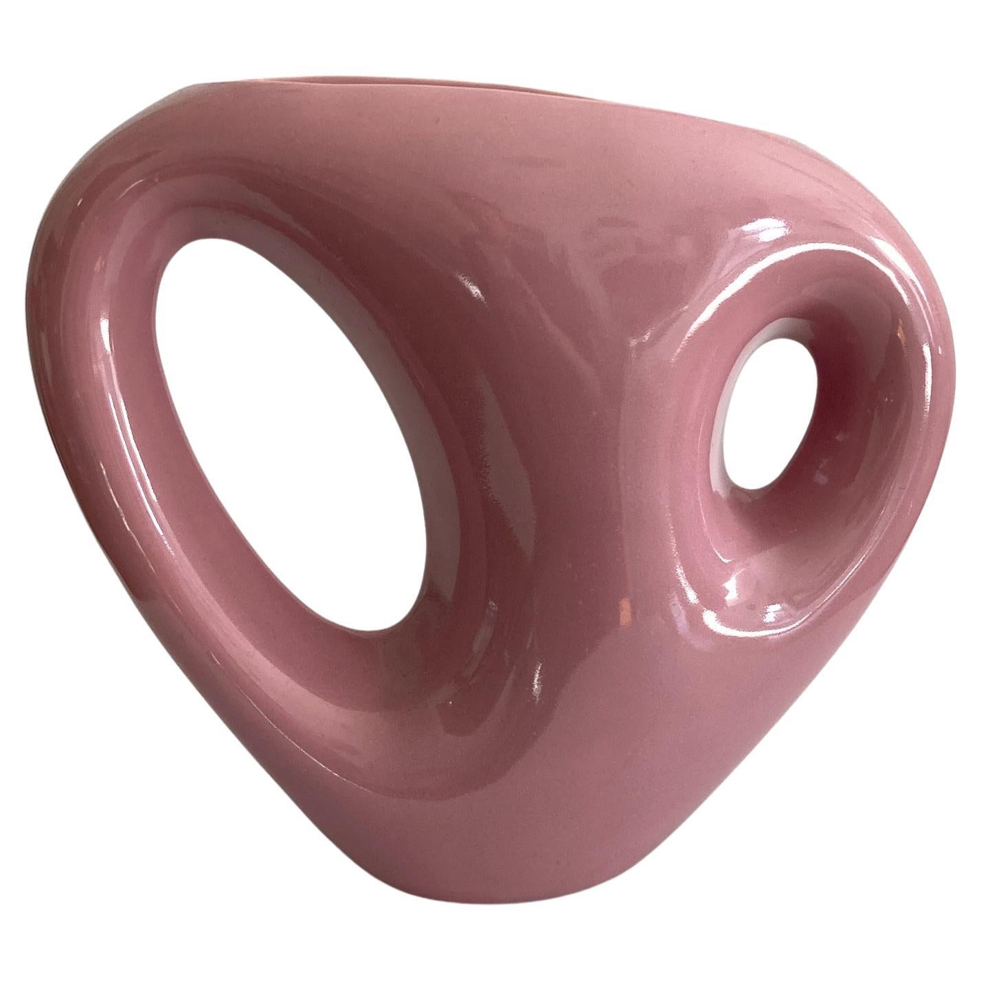 Haeger Mauve Pink Abstract Vase, Postmodern