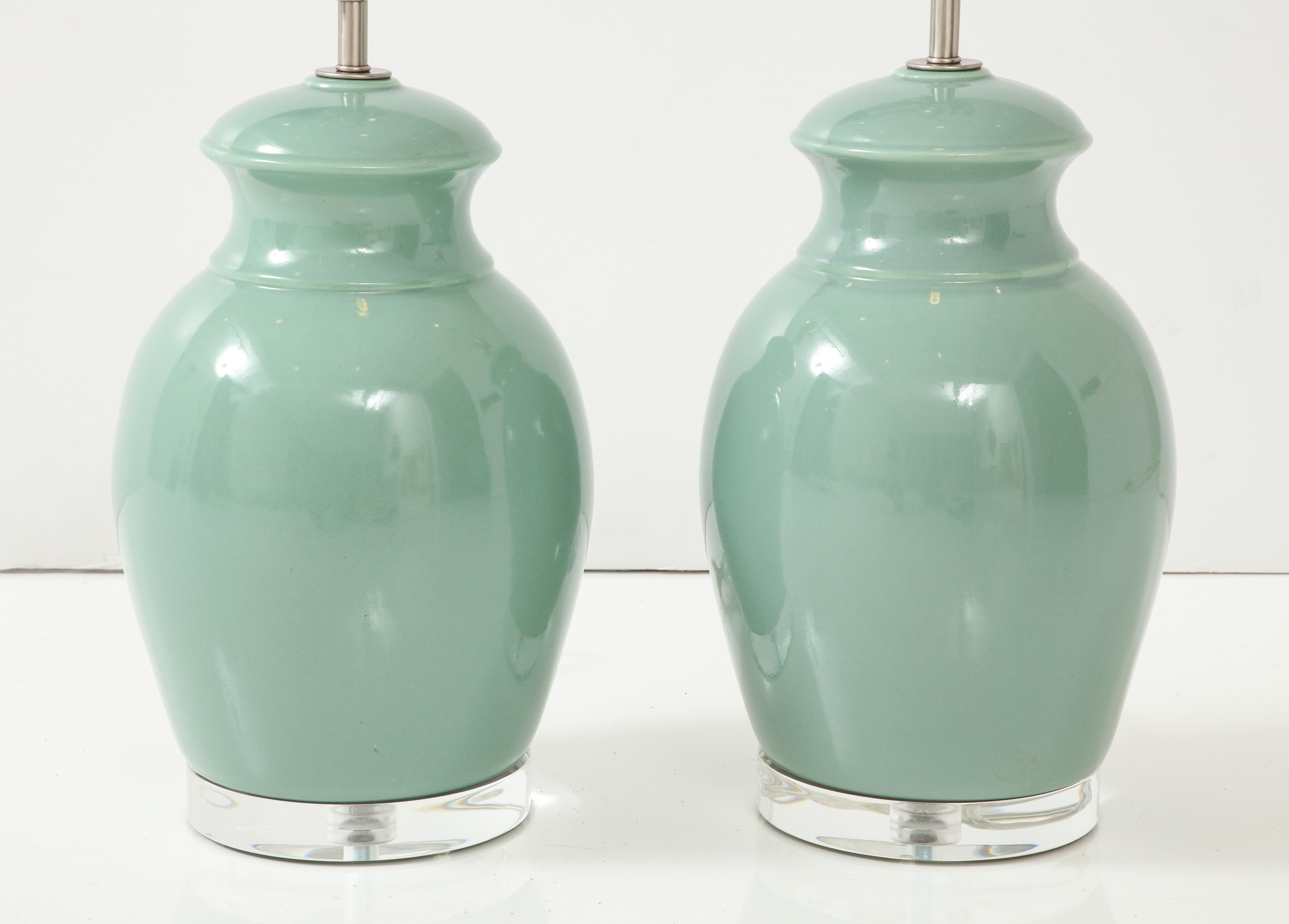 20ième siècle Lampes Royal Haeger turquoise en vente