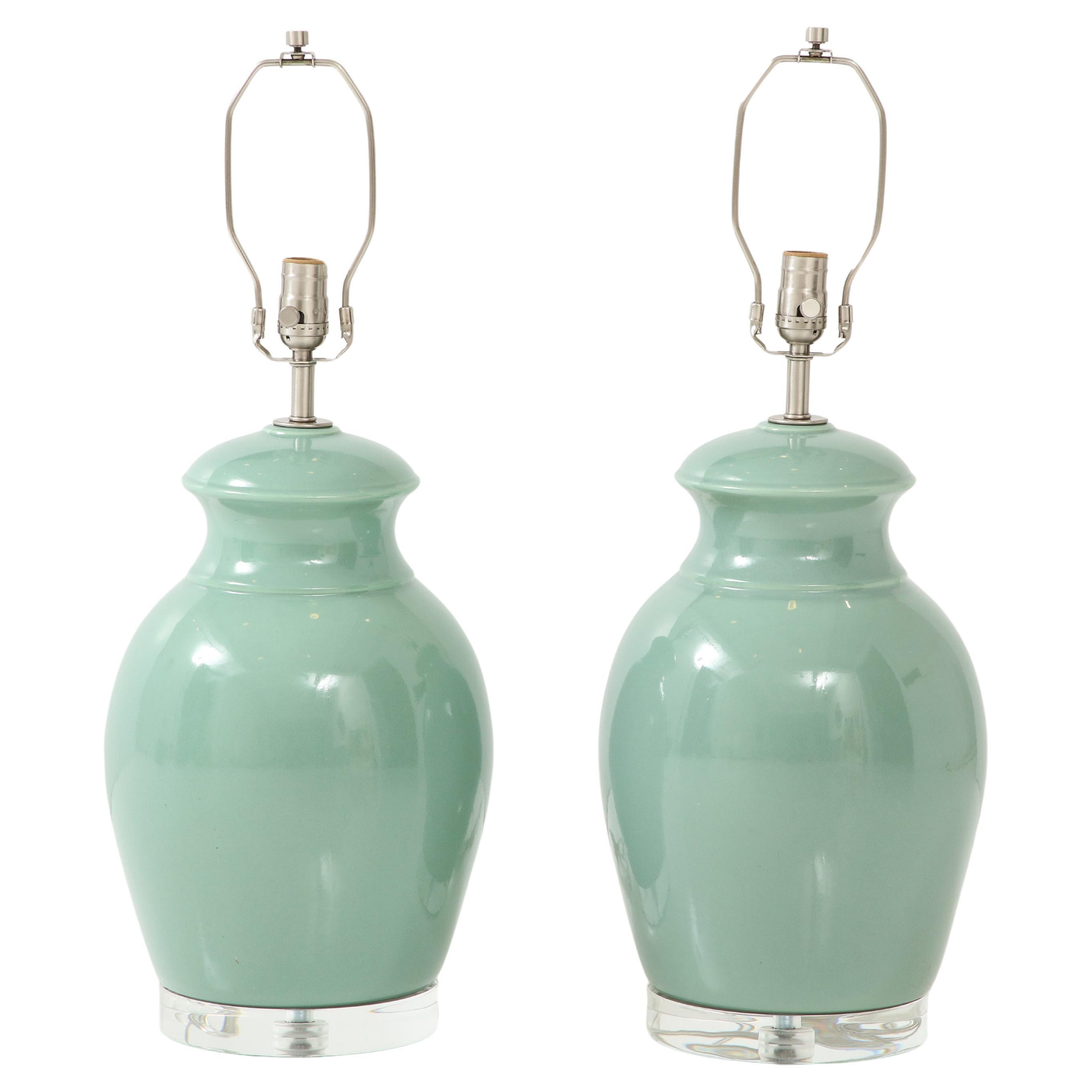 Lampes Royal Haeger turquoise