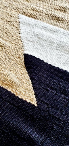 Royal Handwoven Egyptian Cotton Rug  Black 4x6