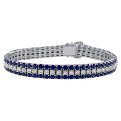 Bracciale Royal Harmony, zaffiri naturali e diamanti da 20,30 carati in oro bianco 18 carati