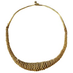 Collier de chasseur de têtes royal "Nifitali-Tali" Île de Nias du Sud:: Sumatra 18 carats