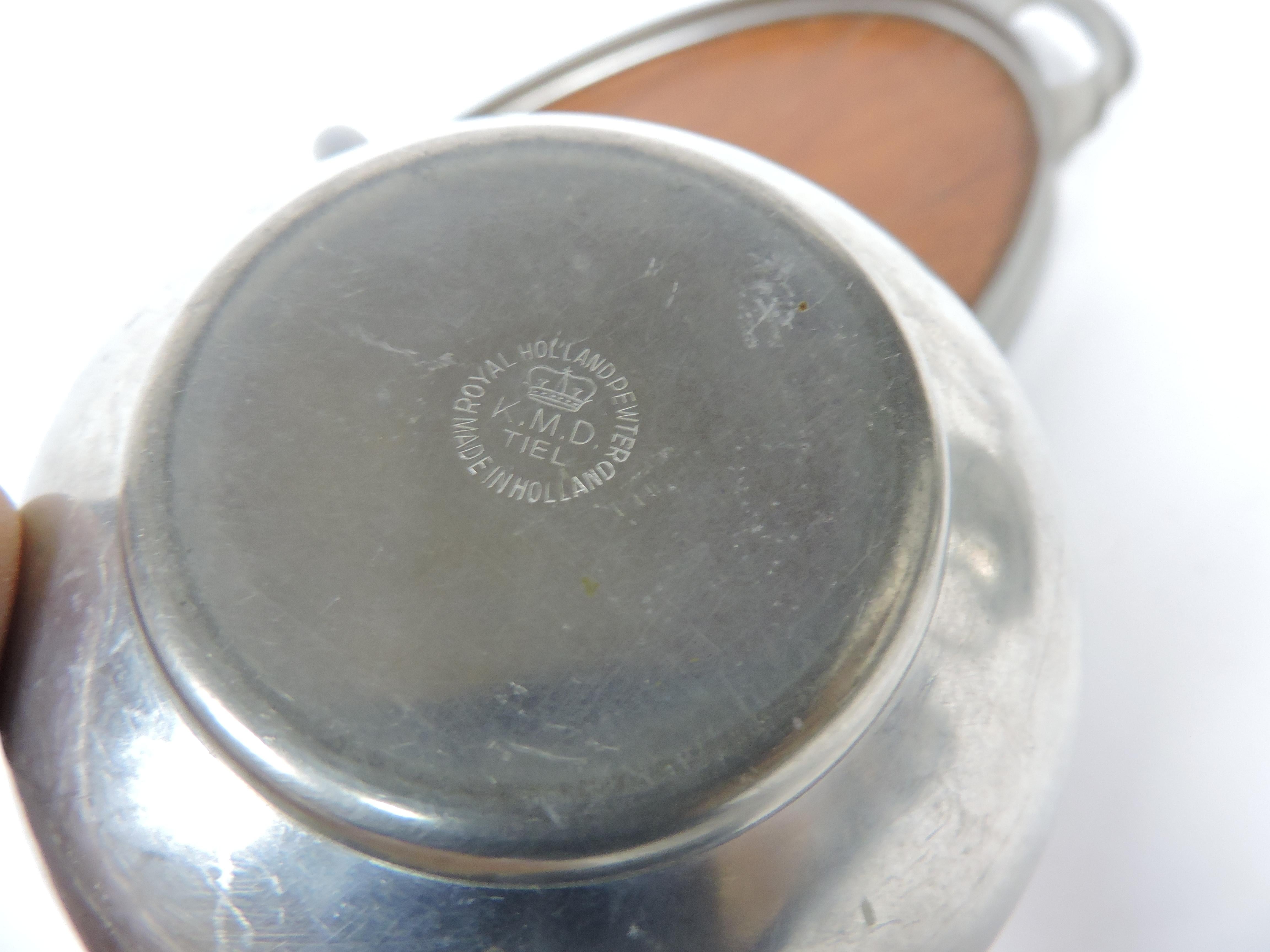 Royal Holland Pewter Scandinavian Modern Coffee Set For Sale 3