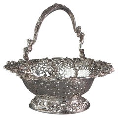Royal Interest, a George II Silver Harvest Basket London 1759, by William Tuite