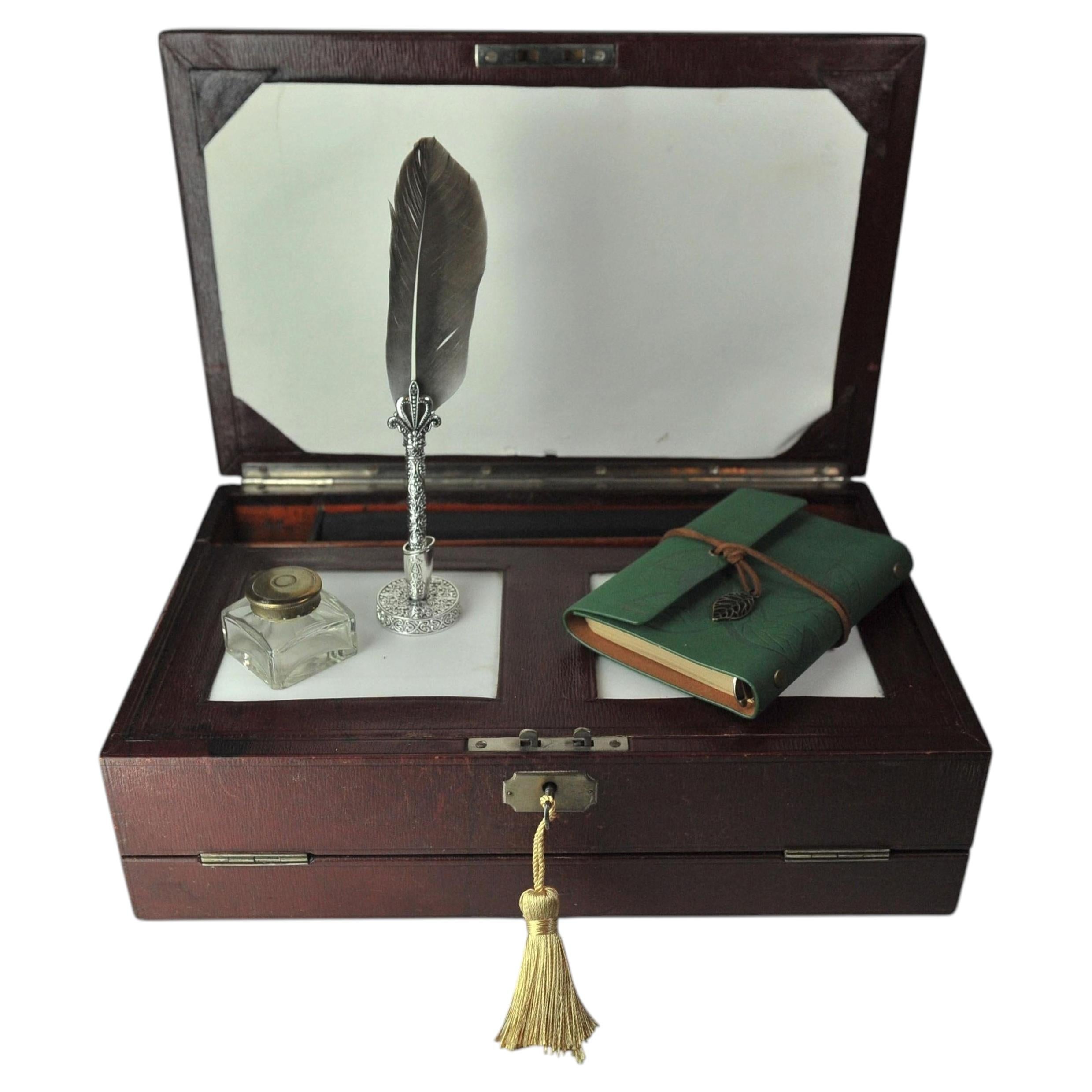 Royal Interest Victorian Leather Writing Slope Box Owner HRH Prince Henry
