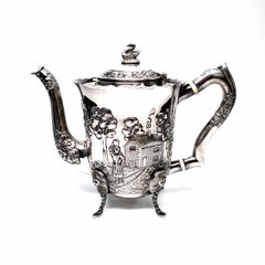Set à thé et café Dairymaid 4 pièces en argent sterling de Royal Irish Silver Co