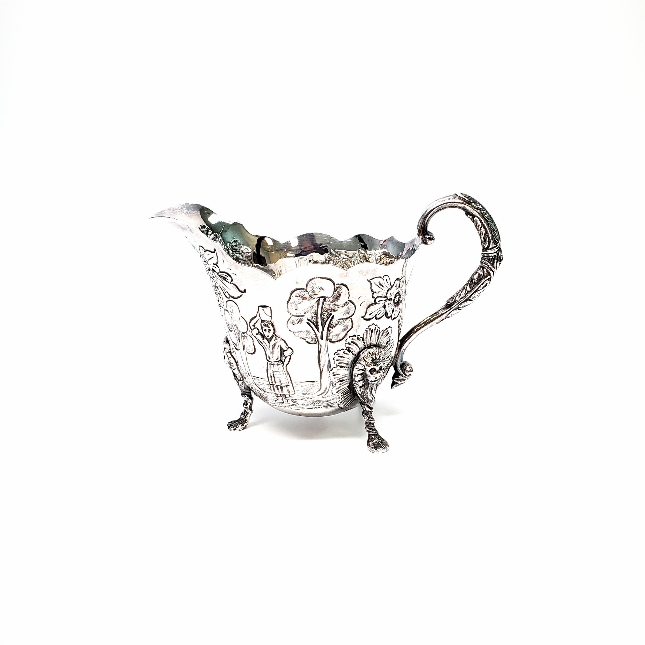 Royal Irish Silver Co 4-Piece Sterling Silver Dairymaid Tea and Coffee Set 1