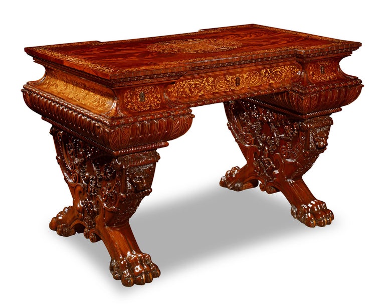 Royal Italian Writing Desk and Armchair For Sale at 1stDibs king