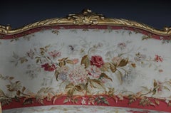 Royal Louis XV or Rococo Tapestry Sofa and Chairs, Gold, Napoleon III, 1880