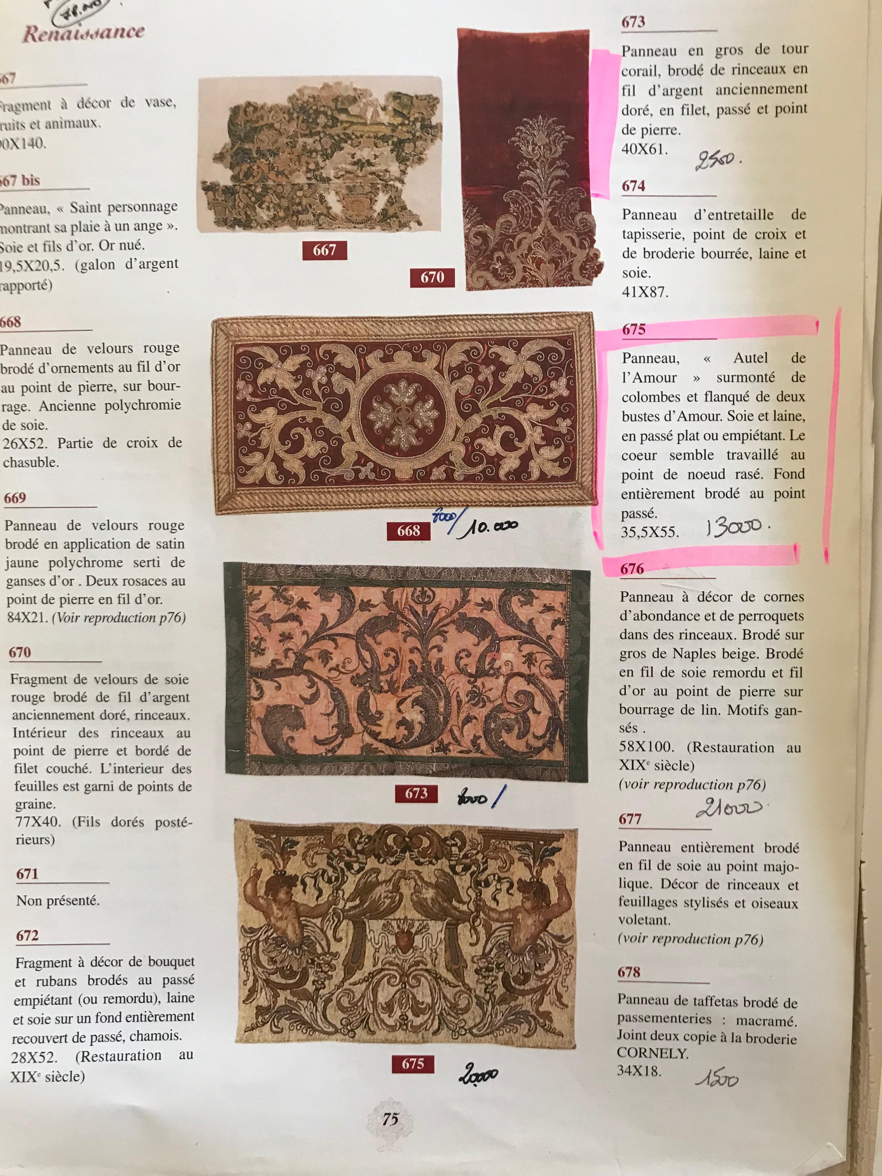 Exceptional master tapisserie from Brocard Museum Royal collection, brought directly from the estate of the Museum; Vente collection brocard 1998; P.D..
Stamps and reference number of the musuem collection ! all documentation

Brocard took over, in