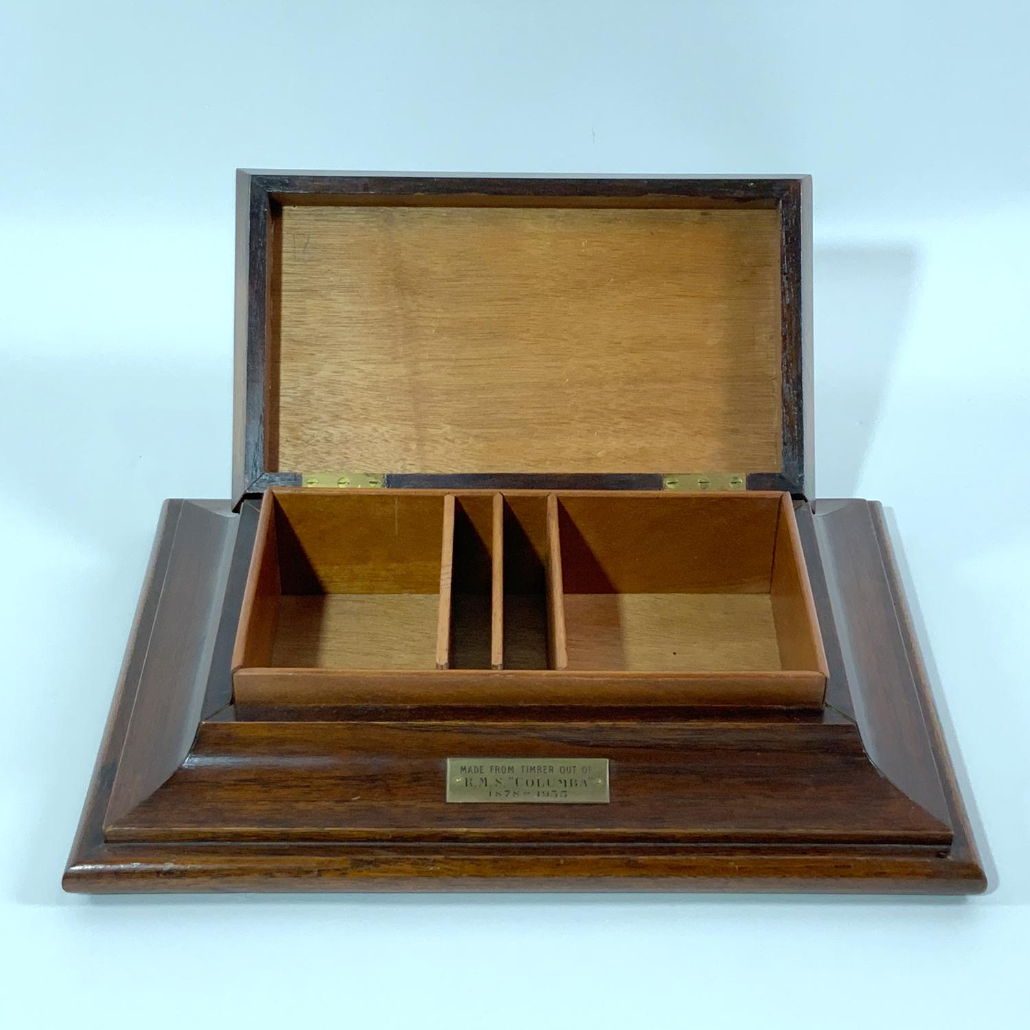 Mid-20th Century Royal Mail Steamer Columba Desk Box For Sale