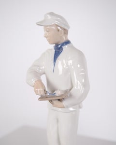 Figura de albañil real, Modelo 4377 de Johannes Hedegaard - Royal Copenhagen