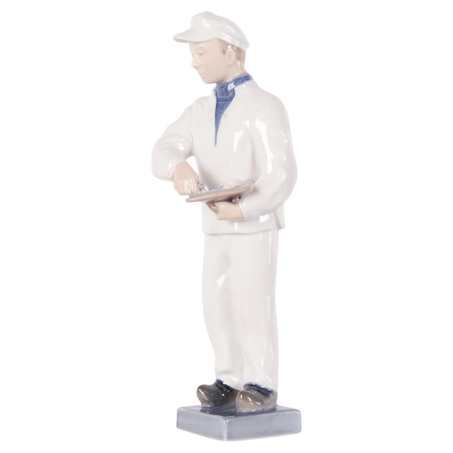 Royal Mason Figure, Model 4377 by Johannes Hedegaard - Royal Copenhagen