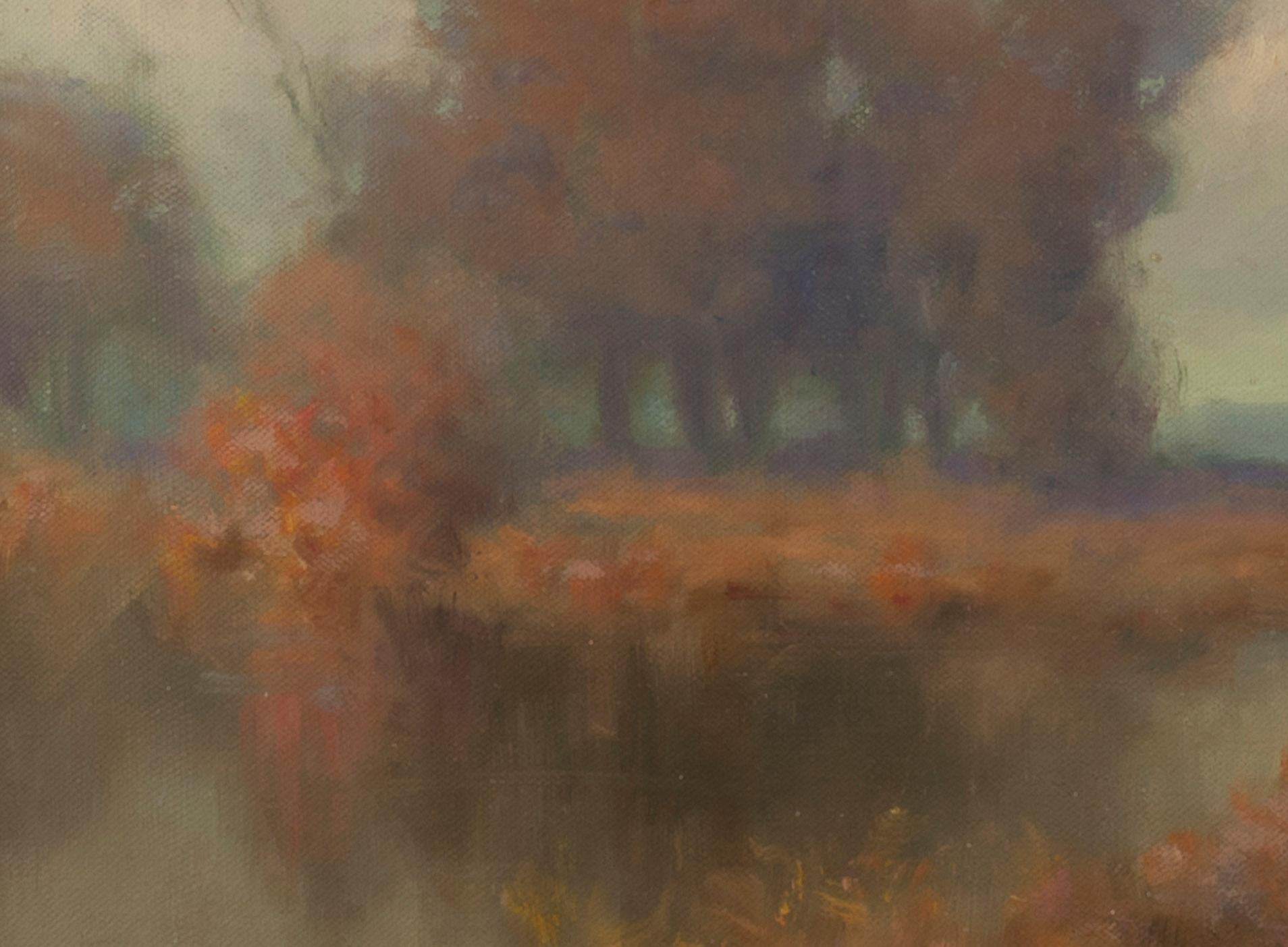 Paisaje de otoño - Painting impresionista estadounidense de Royal Milleson