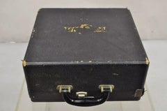 Royal Modell O Touch Control glänzende schwarze Porzellan-Handtaschenschreibtisch-Automatik in Etui