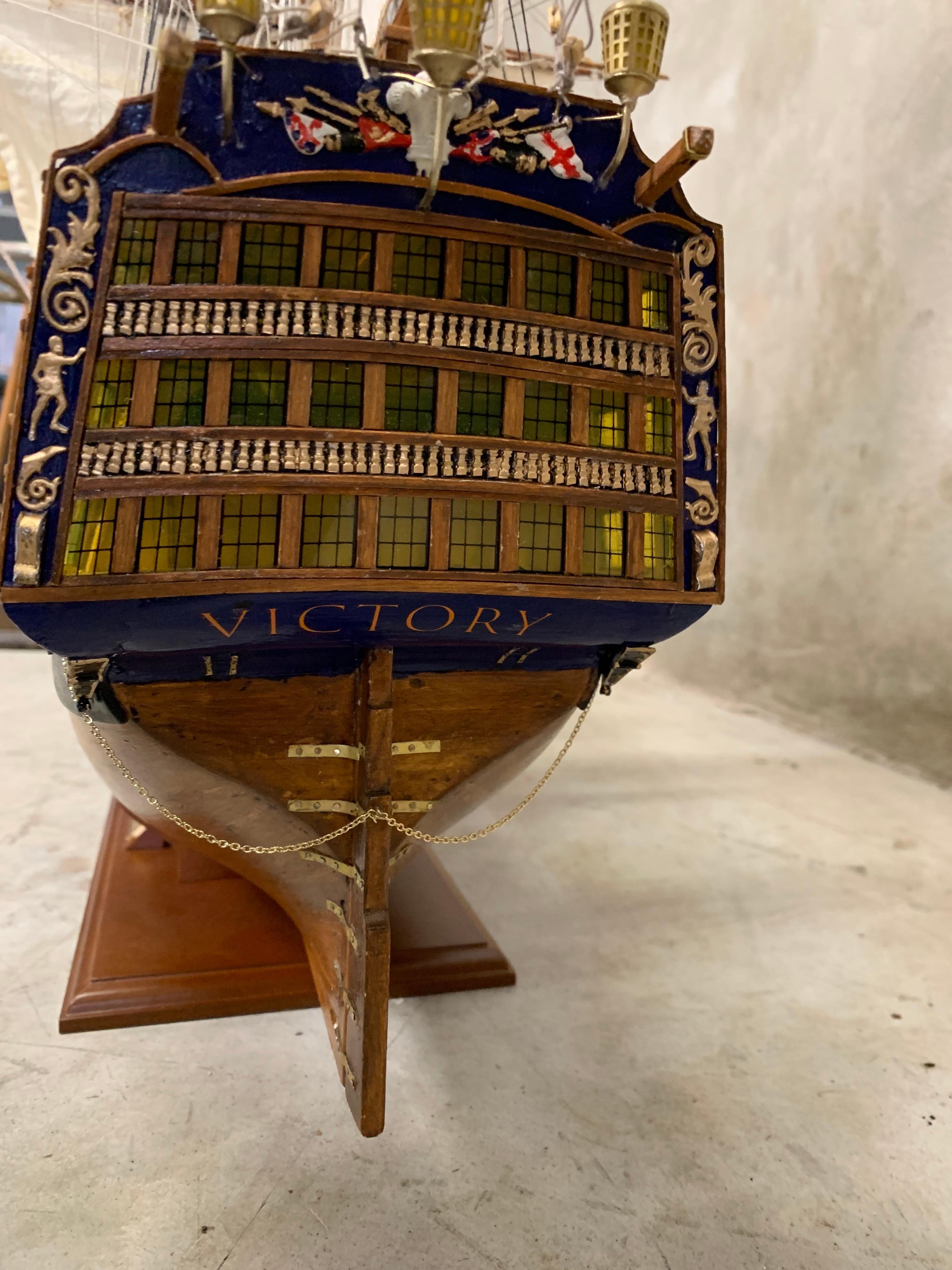 Royal Navy H.M.S. Victory Model Ship, Lord Nelson, Museum Quality 3