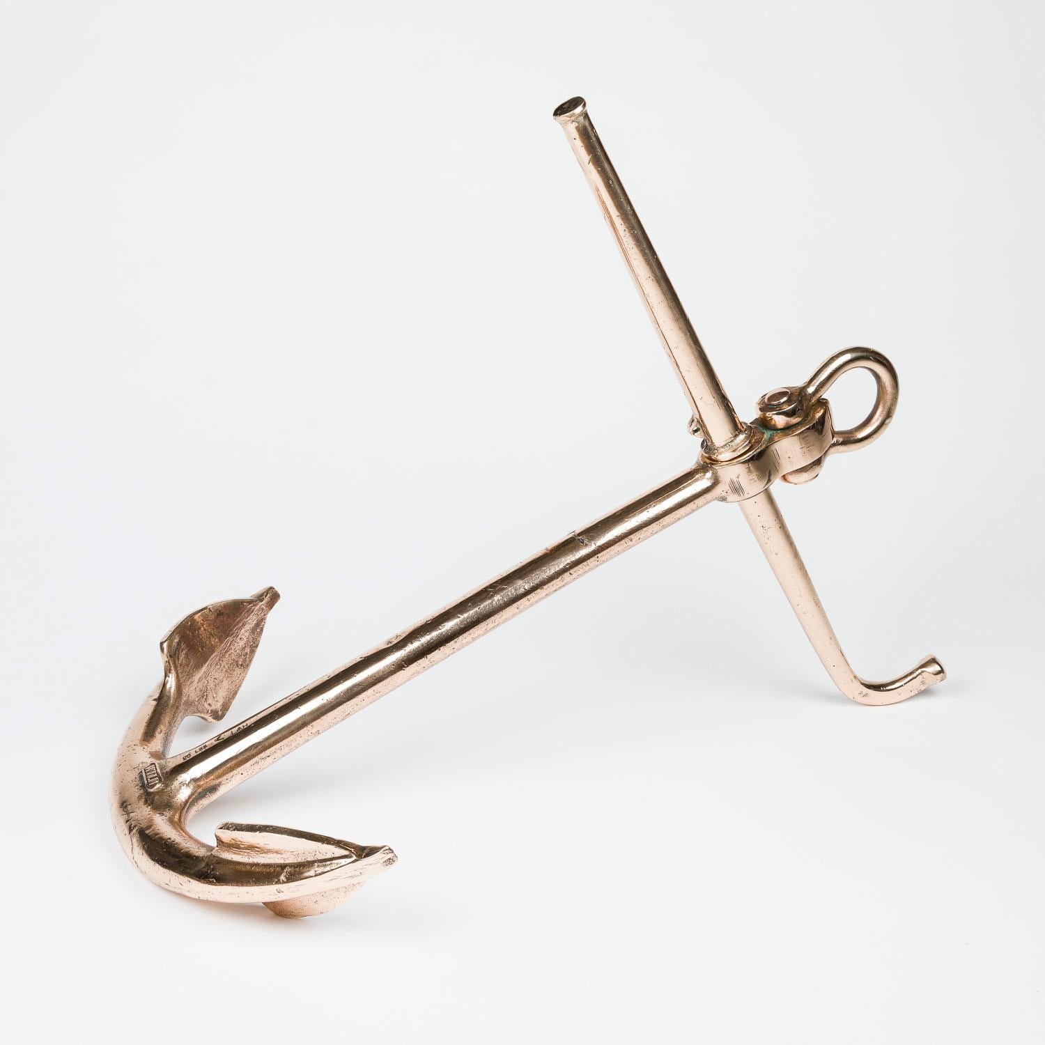 Bronze Ancre de la Royal Navy en bronze non magnétique à motif Admiralty de Wild en vente
