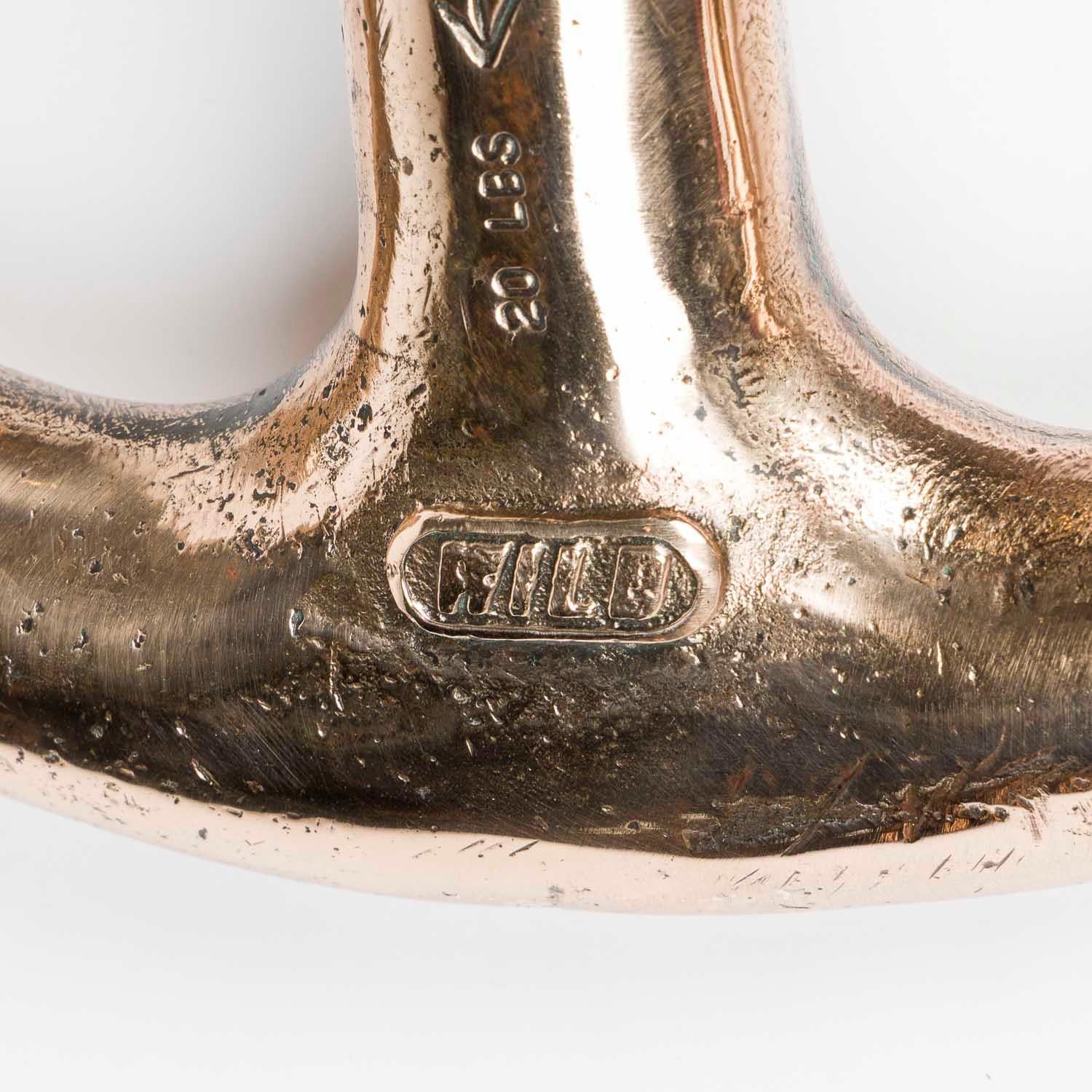 Ancre de la Royal Navy en bronze non magnétique à motif Admiralty de Wild en vente 2