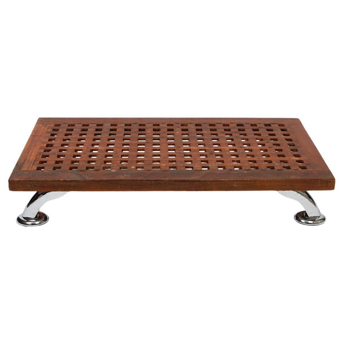 Royal Navy Ships Grating Table. Indoor or Outdoor Use. Year 1920's For Sale