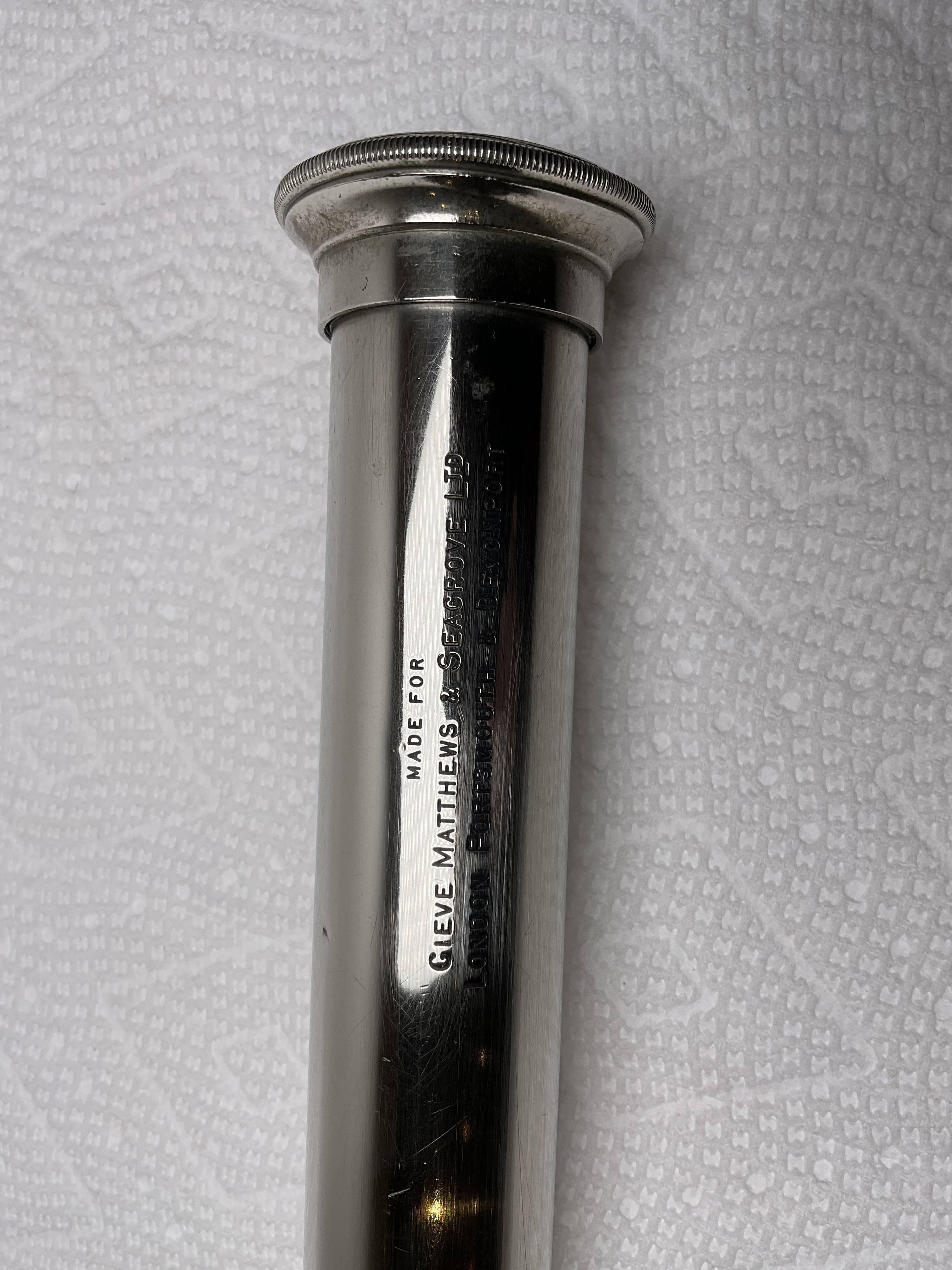 Milieu du XXe siècle Telescope des capitaines de la Royal Navy des Submarines de Gieves en vente