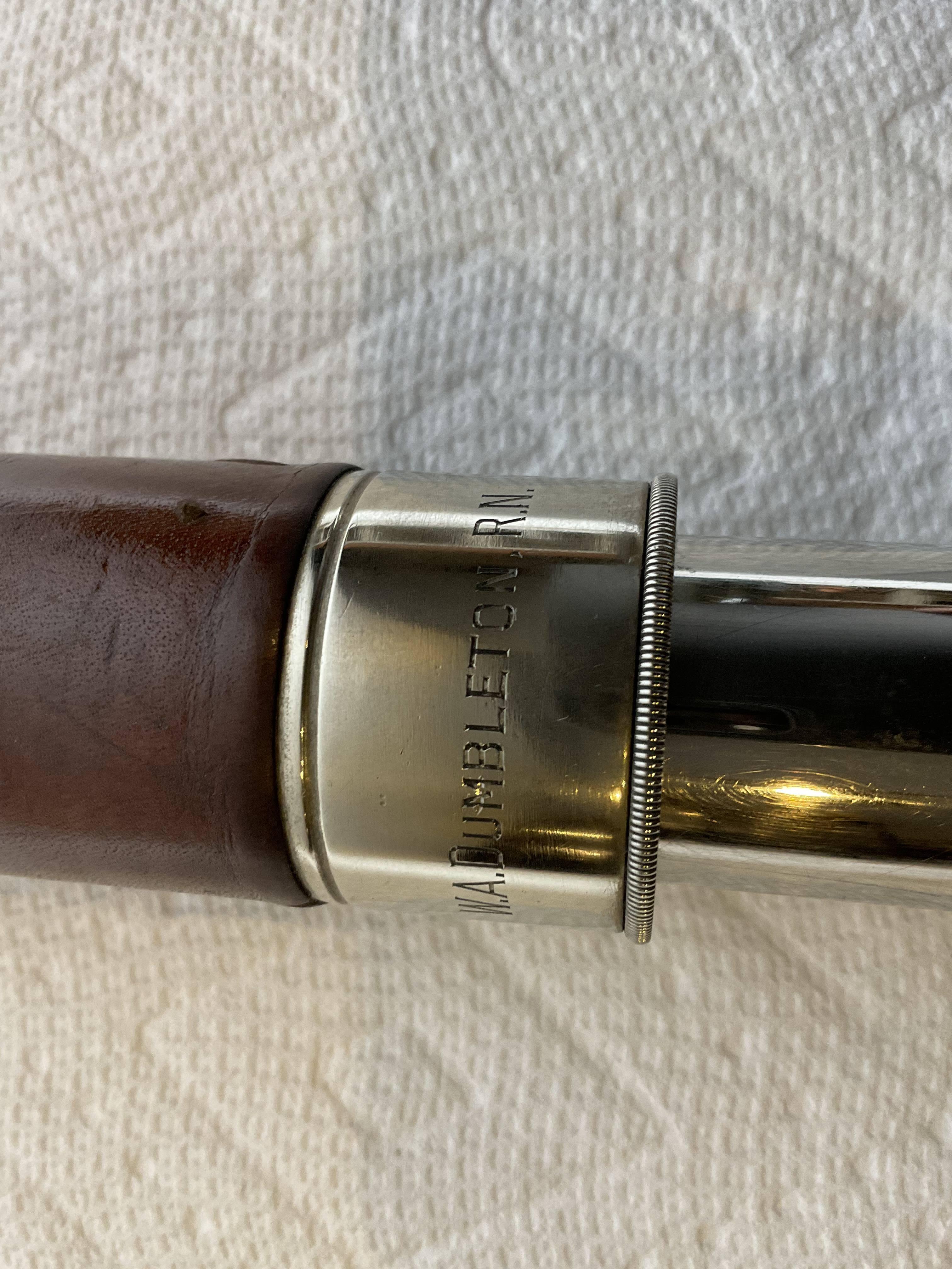 Telescope des capitaines de la Royal Navy des Submarines de Gieves en vente 2