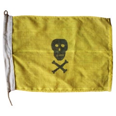 Royal Navy Yellow Jack Ensign Sailors Jolly Roger Skull & Crossbones Flag