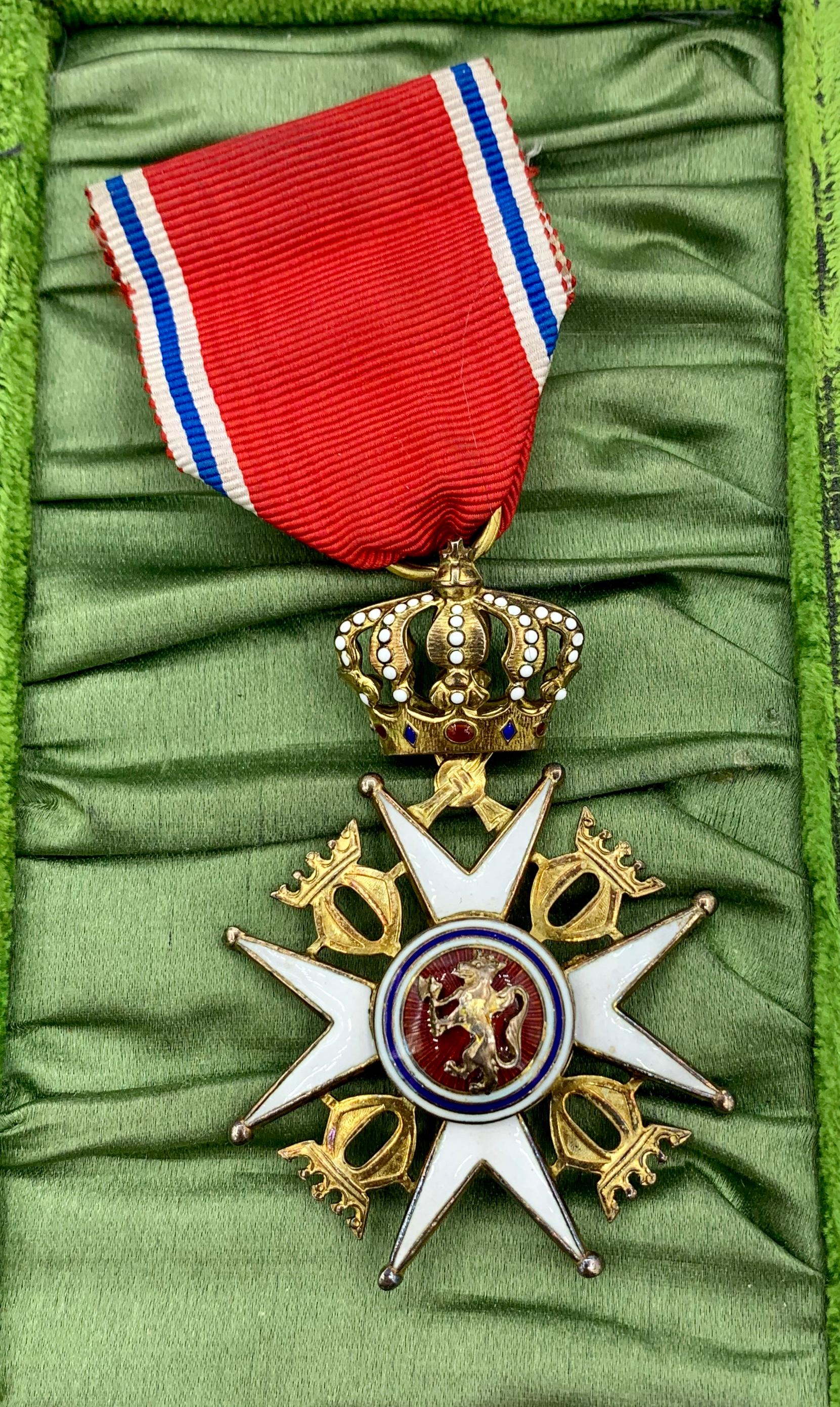 Belle Époque Royal Norwegian Order of Saint Olav Presented to Oscar Winner Celeste Holm For Sale