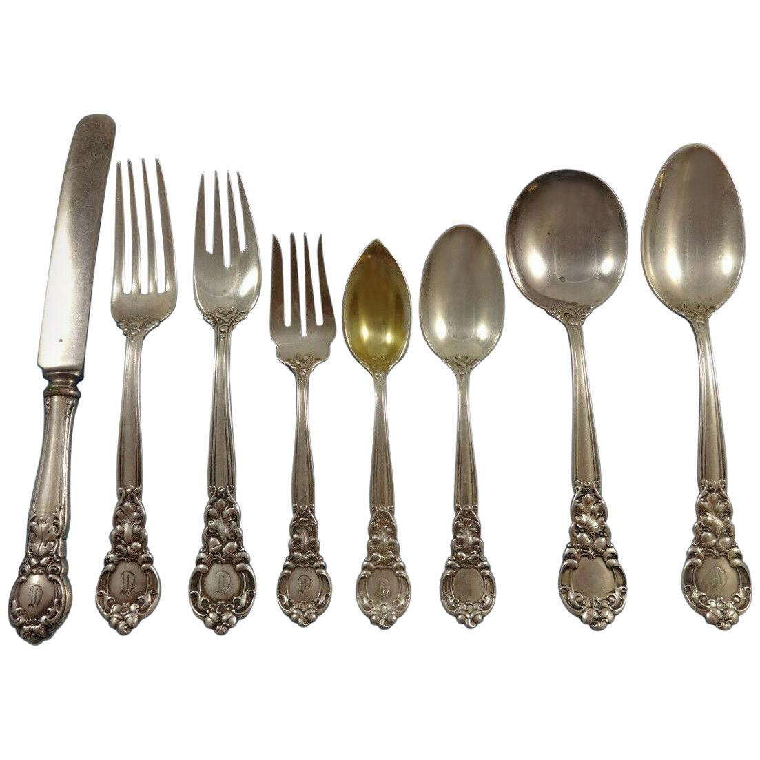 Royal Oak by Gorham Sterling Silver Flatware Set for 8 Service 68 Pieces For Sale