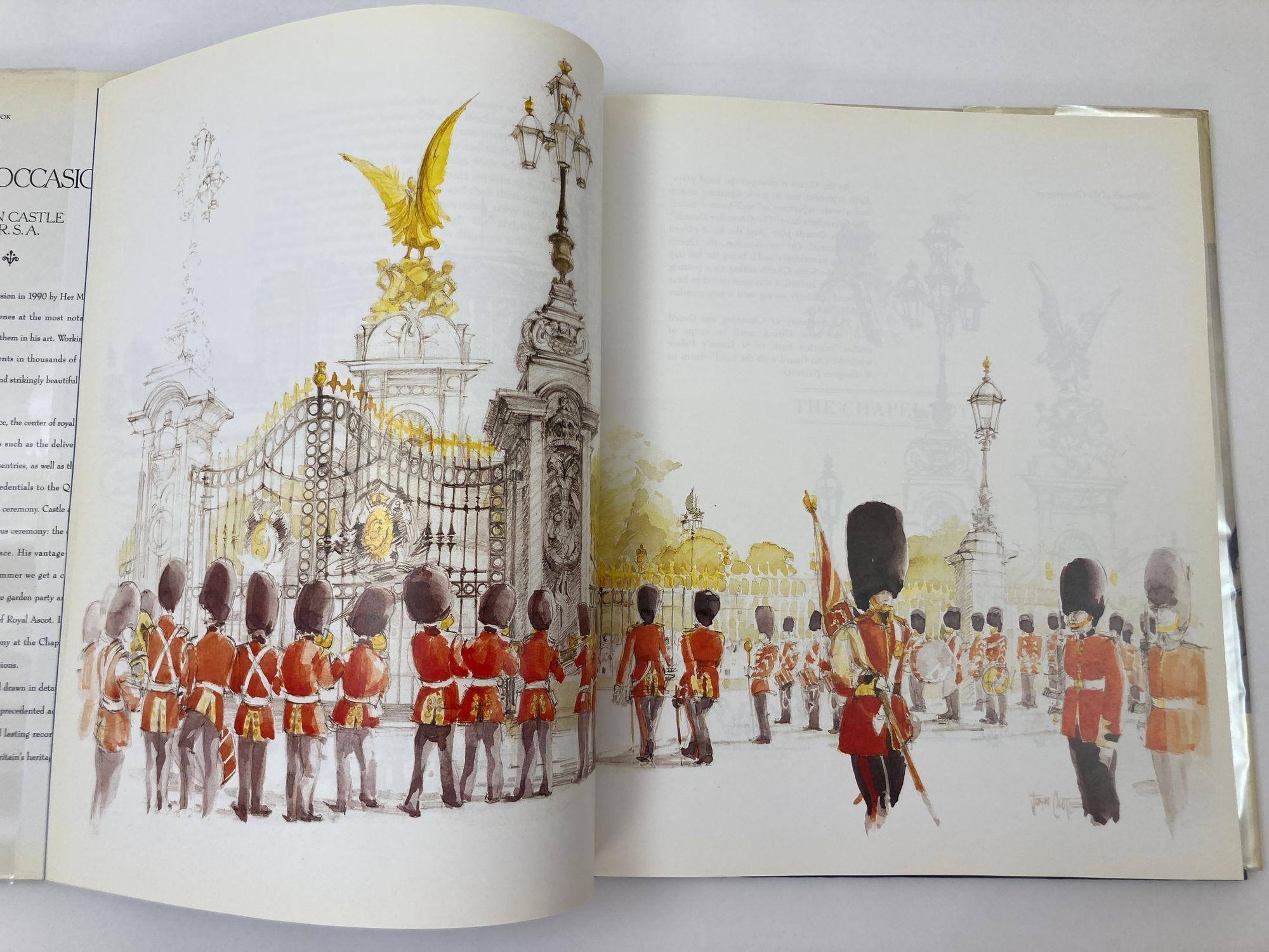 Royal Occasions: Watercolors and Drawings by John Castle Hardcover Book For Sale 3