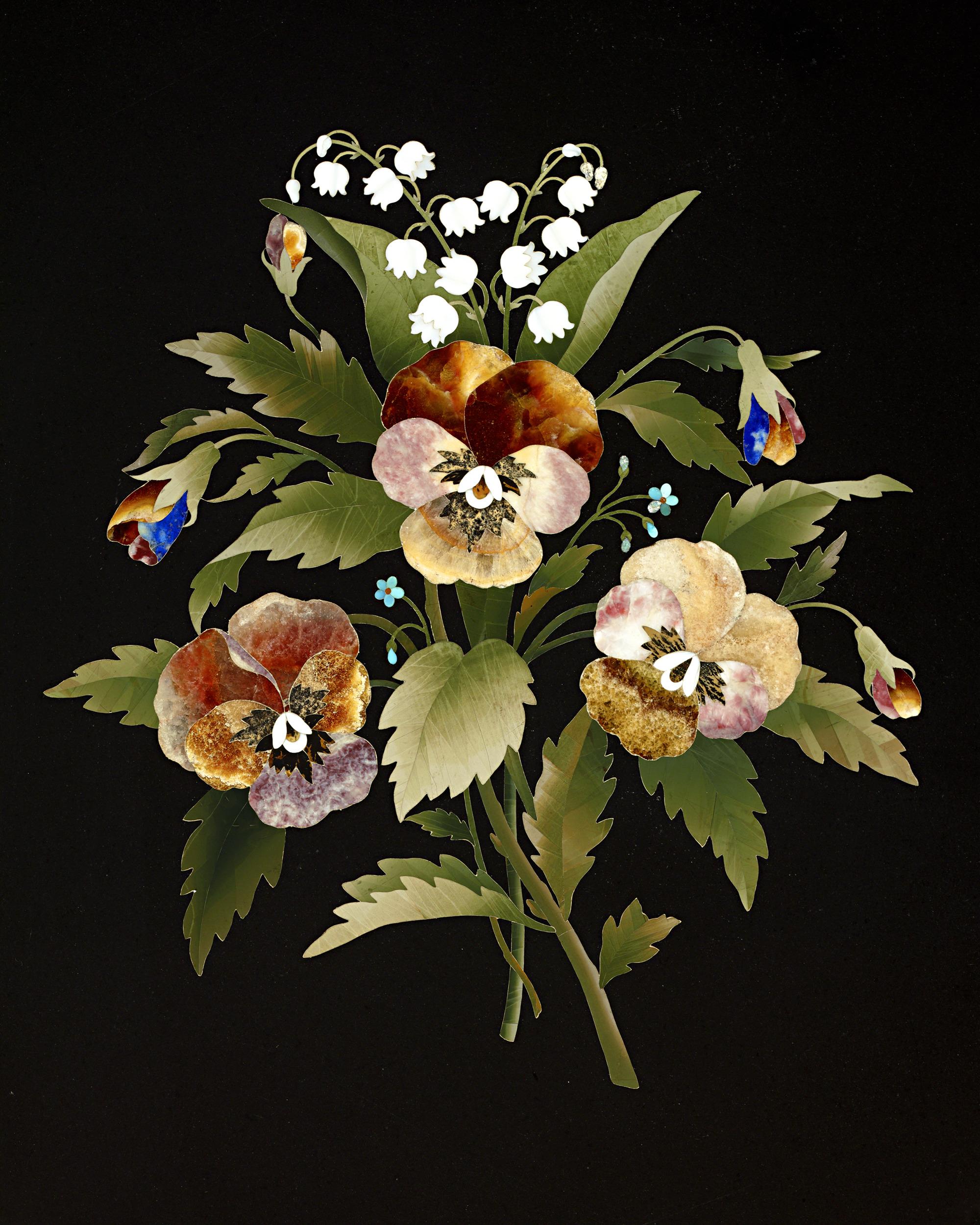 Mesa de Pietre Dure del Palacio Real de Holyroodhouse Inglés