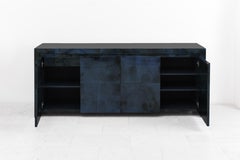 Royal Palm Lacquered Goatskin Credenza, USA