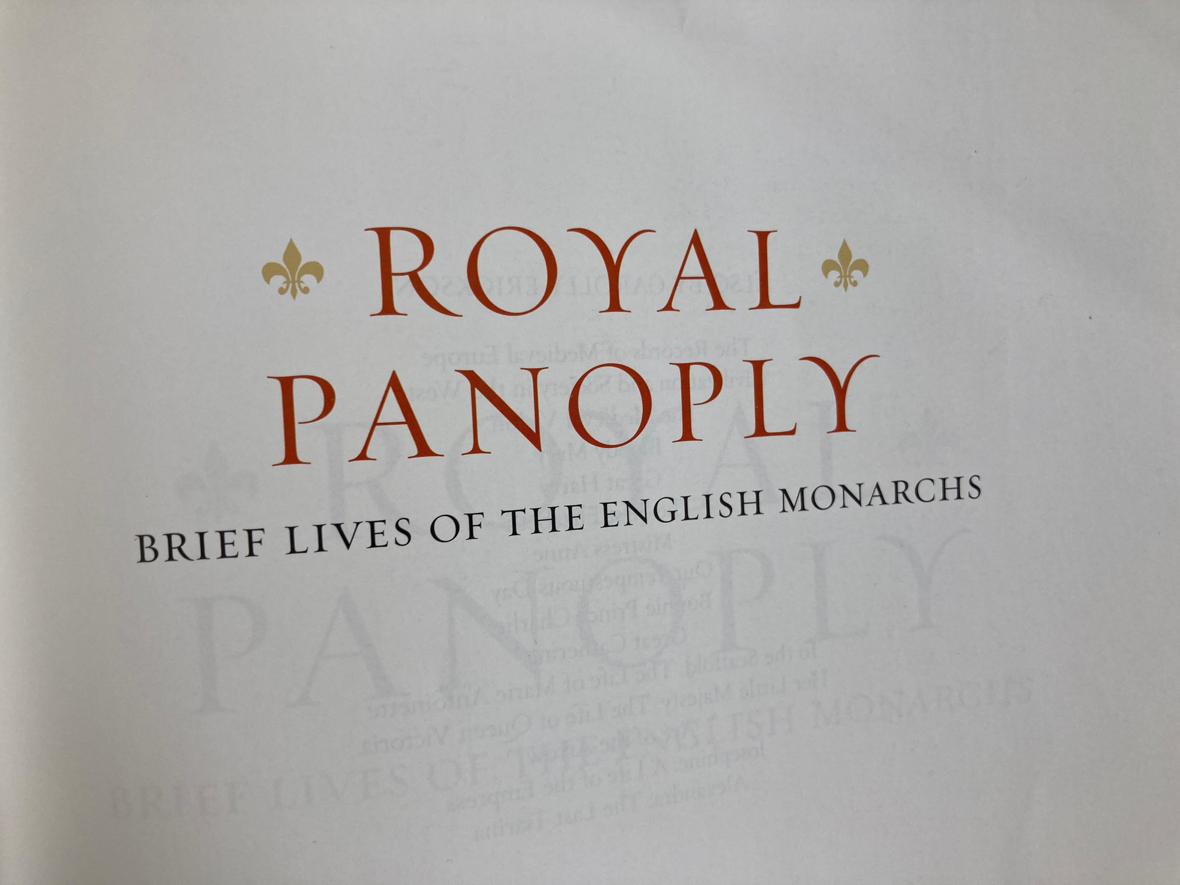 Contemporary Royal Panoply Brief Lives of the English Monarchs by Carolly Erickson Book For Sale