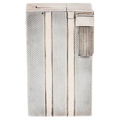 ROYAL Paris 1938 Art Deco French Desk-Table Petrol Lighter In .900 Sterling