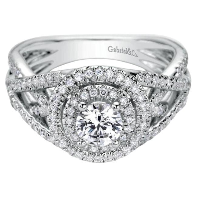 Royal Pave Diamond Verlobungshalterung im Angebot