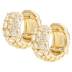 Orecchini a cerchio Royal Pave