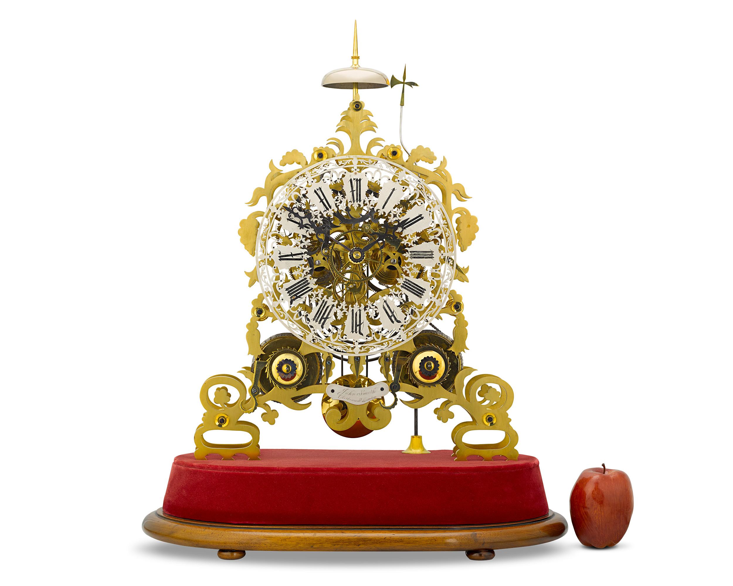 Royal Pavilion Skeleton Clock by Smith & Sons 3